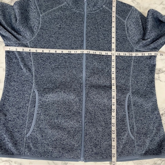 Eddie Bauer Radiator Fleece full zip jacket woman’s plus size 2XL gray/blue - Picture 6 of 9